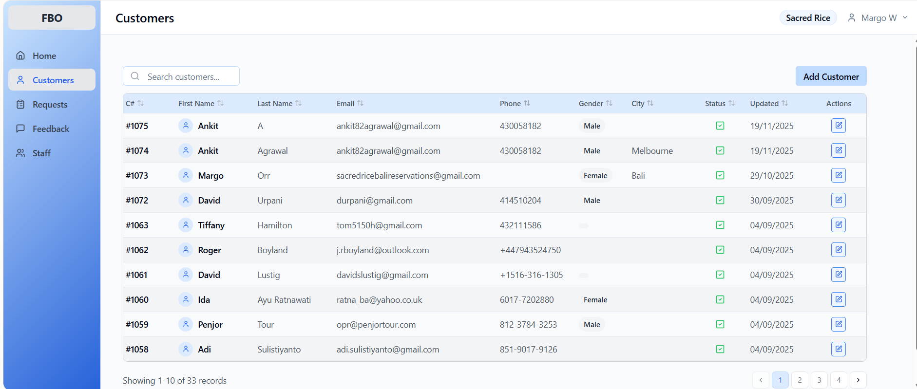 GatherFeedz platform screenshot